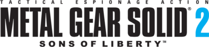 Metal Gear Solid 2 Substance title screen for Playstation 2
